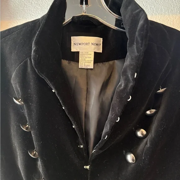 Vintage Pure Badass Rare Flawless Velvet Steampunk/Military Long Jacket